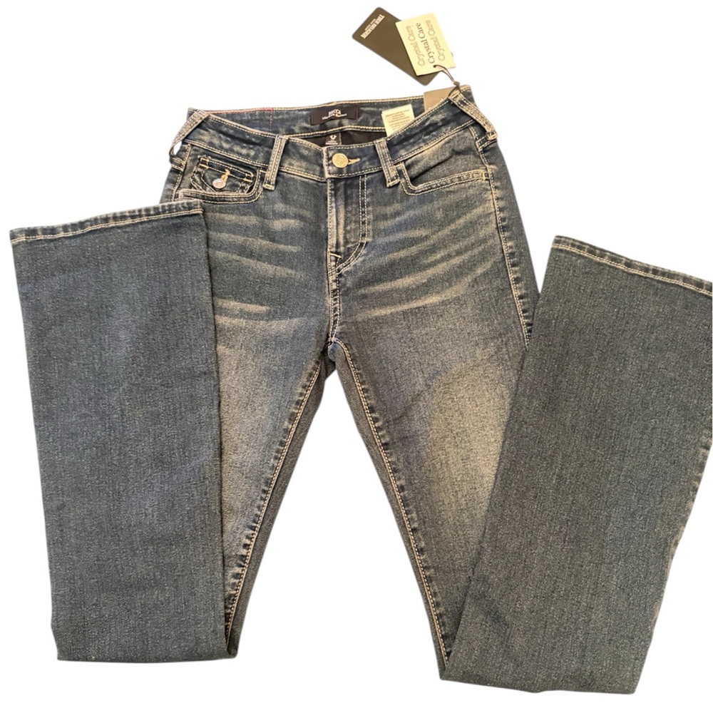 True Religion Women's Boot Cut Jeans - Color Dark Glacial Becca SN Crystal